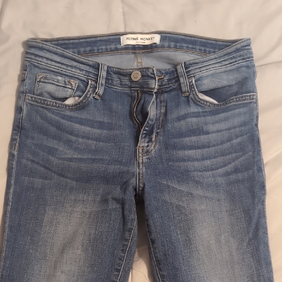Flying Monkey Women's Classic Blue Skinny Jeans - Picture 1 of 6